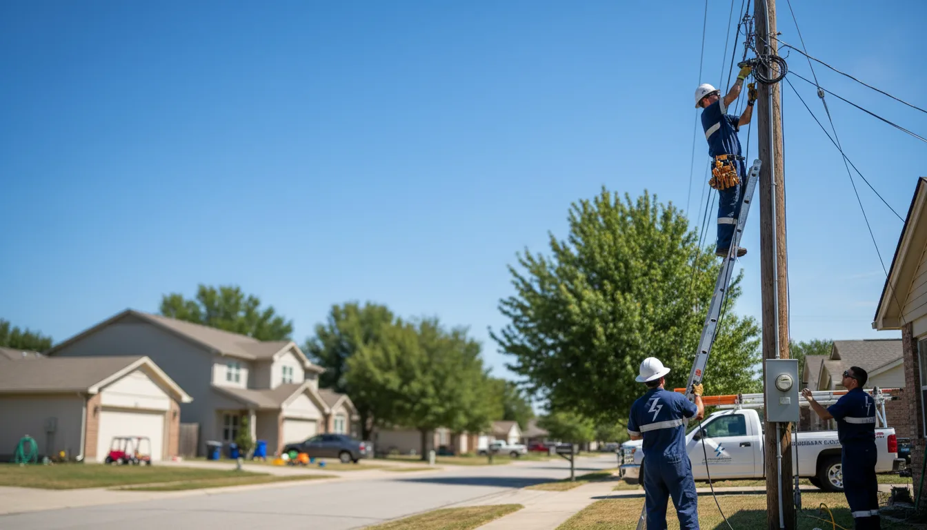 Residential electrician providing installation services in Saint Helen, MI